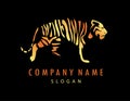 Logo tiger black background