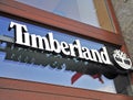 Logo of Timberland flagship store Royalty Free Stock Photo