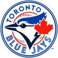 The logo of the Toronto Blue Jays baseball club. Canada.