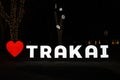 Logo of Trakai, Lithuanian capital of Culture 2020 Royalty Free Stock Photo