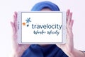 Travelocity travel company logo