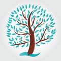 Logo tree ecology symbol icon Royalty Free Stock Photo