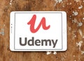 Udemy online learning platform logo Royalty Free Stock Photo