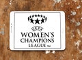 UEFA Women`s Champions League logo Royalty Free Stock Photo