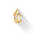 Gold on white, Upper Class Logo