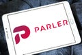 Parler logo Royalty Free Stock Photo