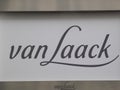 Logo of the Van Laack store in Hamburg Royalty Free Stock Photo