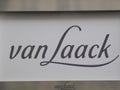 Logo of the Van Laack store in Hamburg