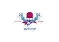Logo for vape shop Man in the hood