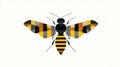 Geometric Honey Bee Design - Abstract Insect Art Royalty Free Stock Photo