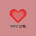 Logo vector simply love design logo for your company