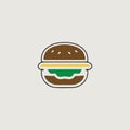 Logo vector that symbolically uses a hamburger