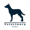 A logo for vet clinic with dog