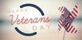 Composite image of logo for veterans day in america Royalty Free Stock Photo