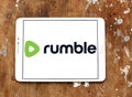 Rumble video platform logo Royalty Free Stock Photo