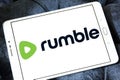 Rumble video platform logo Royalty Free Stock Photo
