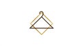 Geometric Hanger Logo Symbol Royalty Free Stock Photo