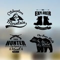 Logo vintage outdoor theme