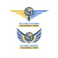 Logo of Volleyball, Volleyball, team logo collection, volleyball embleem logo, badge logo