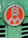 Logo of a Volvo BM tractor. Royalty Free Stock Photo