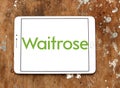 Waitrose Supermarkets chain logo Royalty Free Stock Photo