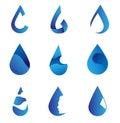 logo water collection design Royalty Free Stock Photo