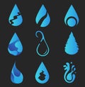 Logo water collection design vector graphic Royalty Free Stock Photo