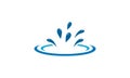 Water splash logo vector. icon illustration graphic design