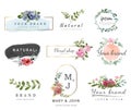 Logo watercolor background banner