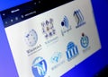 Wikipedia and Wikimedia Foundation projects Royalty Free Stock Photo