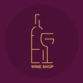 Logo for wine shop line style