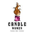 Logo Woman Candle For Spa And Beauty