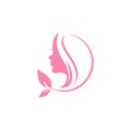 Cosmetic beauty logo design Royalty Free Stock Photo