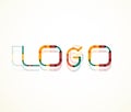 Logo word font design