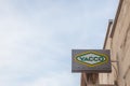 Logo of Yacco seen in their Lyon main retailer. Yacco is a French chemical brand of motor oils, additive and lubicrants Royalty Free Stock Photo