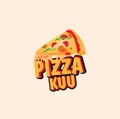 Pizza kuu logo delicious