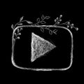 logo youtube with leaves