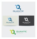 Letter Q Icon, Logo for Corporate Business, Card Mock up in Several Colors