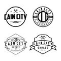 Cain City emblem logo vector