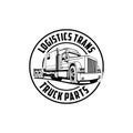 Logistics trans truck parts logo vector