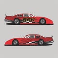 Modern nascar car illustration vector