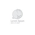 Rabbit Logo template Royalty Free Stock Photo