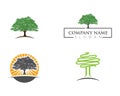 Logos of green leaf ecology nature Royalty Free Stock Photo