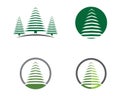 Logos of green leaf ecology nature Royalty Free Stock Photo