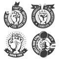 Logos with hand