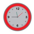 Quarter to 12 - Clock vector Royalty Free Stock Photo