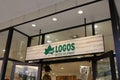 LOGOS shop entrance sign