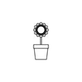 Logos, symbols, icons, plants, sunflower, natural, ornamental, garden.