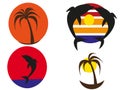 Logos tropical sunsets