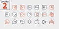 Logos UI Pixel Perfect Well-crafted Vector Thin Line Icons 48x48 Ready for 24x24 Grid for Web Graphics and Apps with